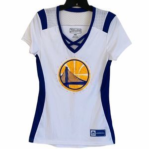 NBA Majestic Crystal Accent Logo Golden State Warriors T-Shirt Sz S